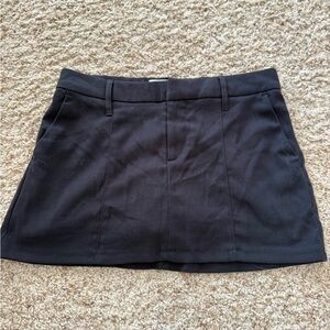 Hollister Black Mini Skirt with Elastic Waist
